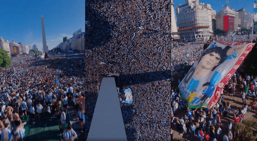 Аржентина празнува шампионската титла: Незабравимата атмосфера в Буенос Айрес (видео)