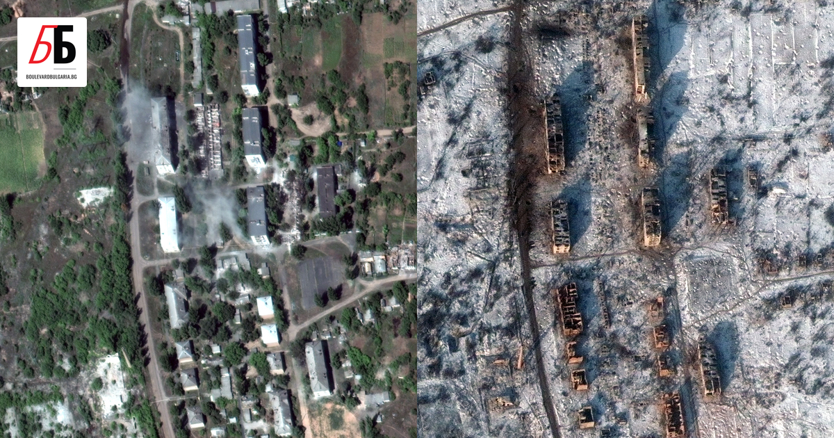 Американската компания Maxar публикува сателитни изображения на Соледар - града,