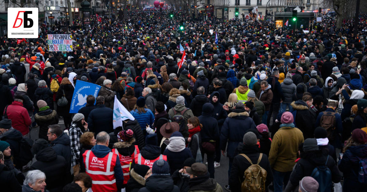 Най-малко 1 млн. души излязоха по улиците на Париж и