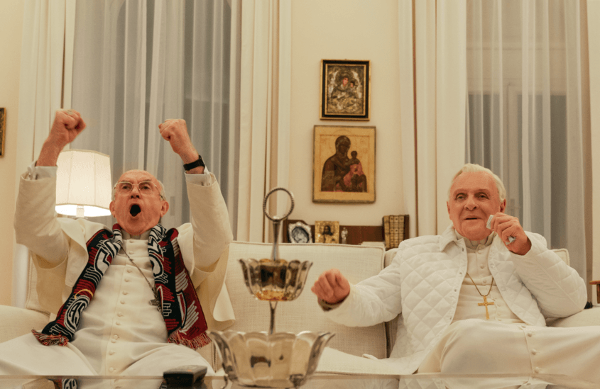 "Двамата папи" ревю - Франциск и Бенедикт XVI 