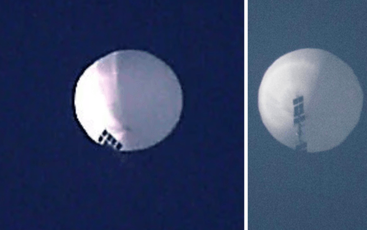 Още един шпионски балон на Китай е забелязан да лети