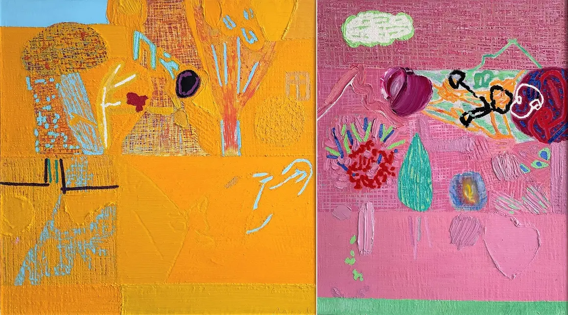 Абстрактната живопис на Димитър Петров е в Галерия "Ракурси"