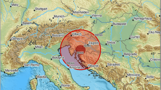 Земетресение от 5,3 по Рихтер се усети в Хърватия