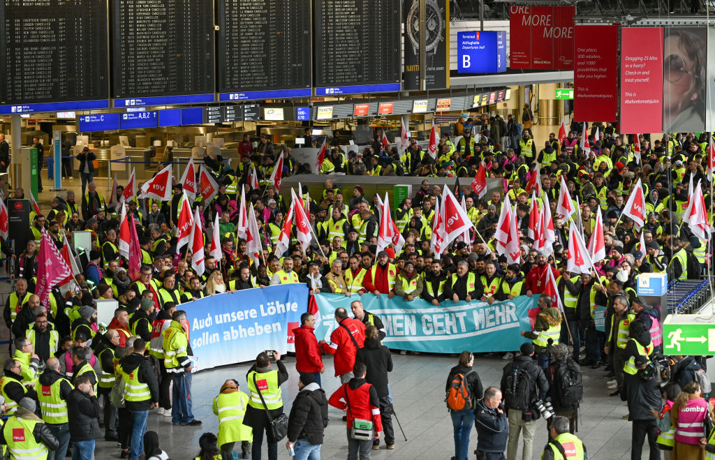 24-часова стачка спря работата на седем големи летища в Германия