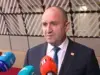 Президентът Румен Радев отговаря на въпроси на журналисти в Брюксел