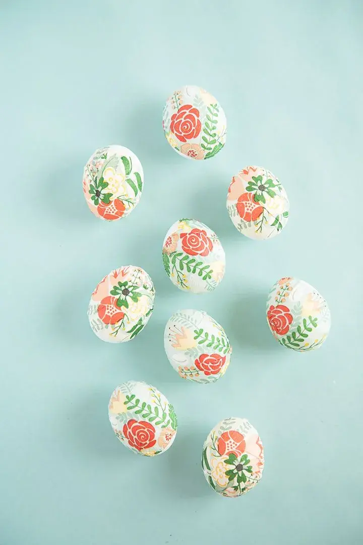 Винтидж флорални яйца 