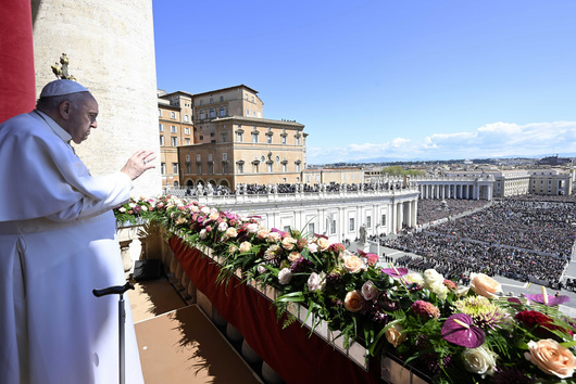 След Великденската неделна литургия за католиците Папа Франциск произнесе своето