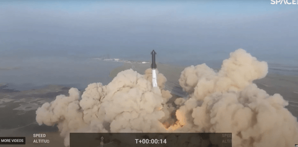 SpaceX успя да изстреля най-голямата ракета в света, но Starship се взриви след минути