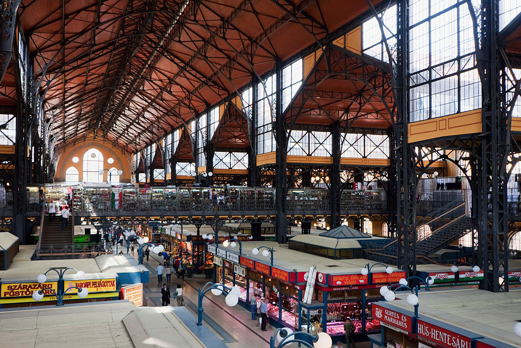 Снимка на централния пазар в Будапеща