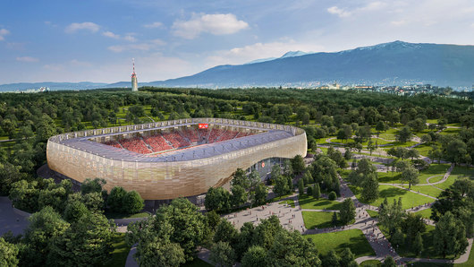 Стадионът на ЦСКА Българска армия вече има проект и концепция