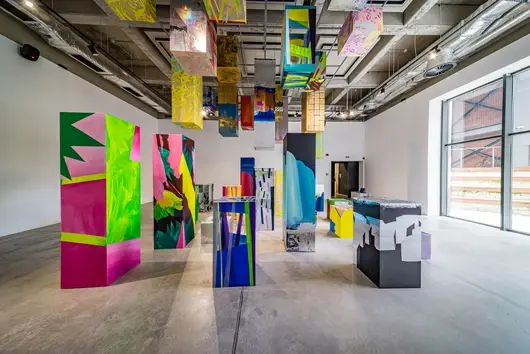 Инсталацията "Обем" на Калия Калъчева и Гергана Табакова в Топлоцентрала 