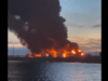 Снимка от пожара в Севастопол, Крим