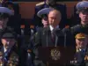 Руският президент Владимир Путин на военния парад за 9 май, 2023