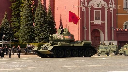 Списък с танковете които участваха в руския Парад на победата