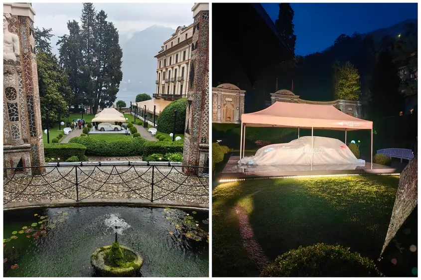 Huawei Mate X3, езеро Комо Villa d’Este, автомобилен конкурс за колекционерски автомобили Concorso d’Eleganza