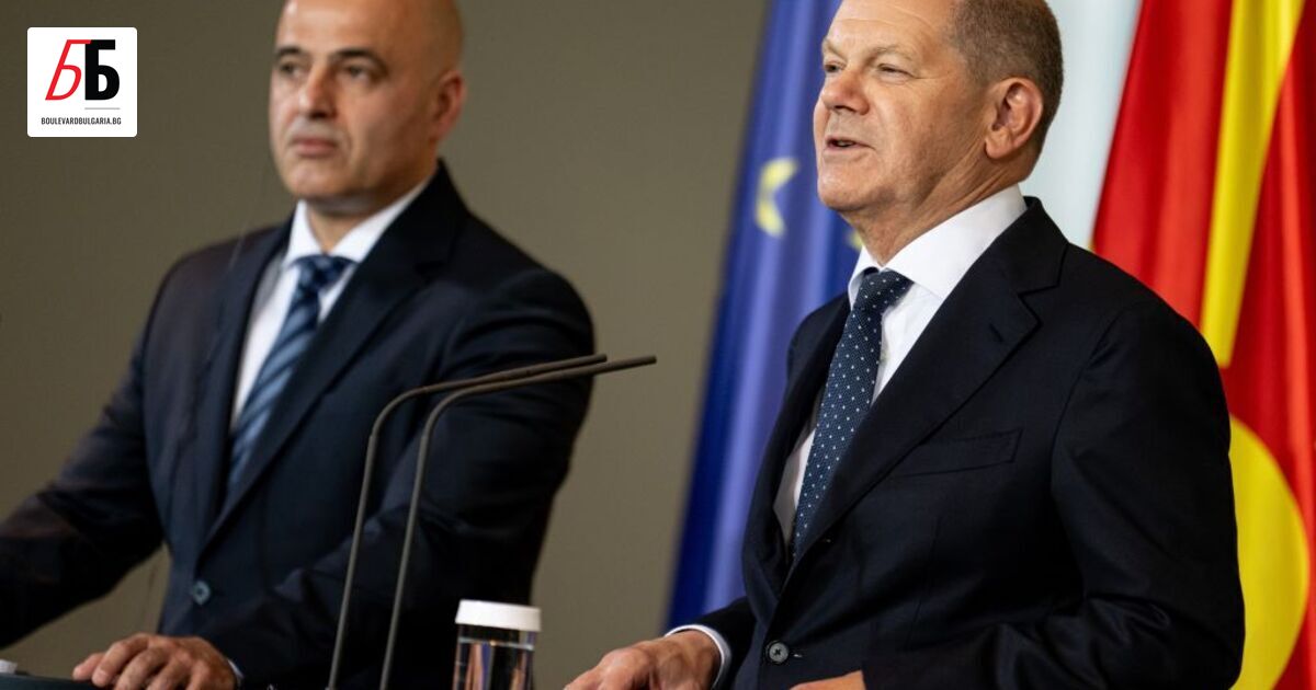 Германският канцлер Олаф Шолц заяви подкрепата си за членството на