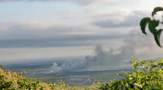 Крим отново гори: Взривено е депо за боеприпаси на руски военен полигон