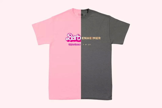 Тениската "Барбенхаймер", която развълнува интернет повече от уличните марки 