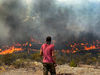 Снимка от горските пожари в Гърция