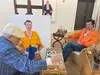 Дейвид Хокни рисува портрет на Хари Стайлс