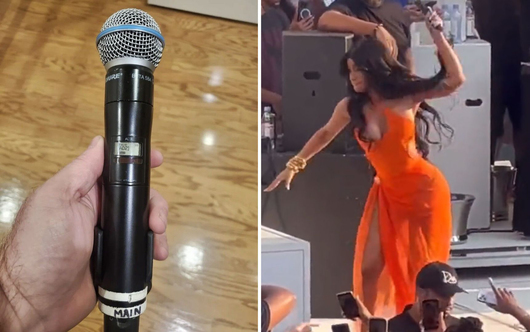 Микрофонът, с който Карди Би замери фен, достигна $90 хил. на благотворителен търг
