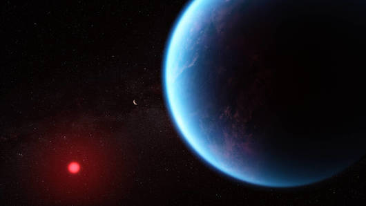 НАСА съобщи че в атмосферата на екзопланетата K2 18 b са