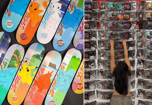 Скейтърският бранд Santa Cruz пусна съвместна колекция с Pokémon скейт