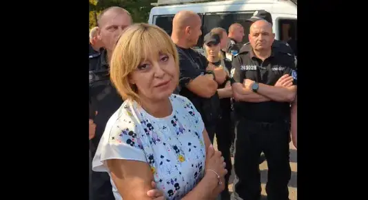 2 ч. скандали и "жива верига" на Мая Манолова при монтажа на скеле при ПСА