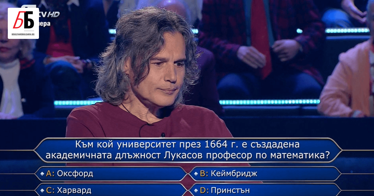 Музикантът Васил Гюров успя да спечели 20 000 лв. за