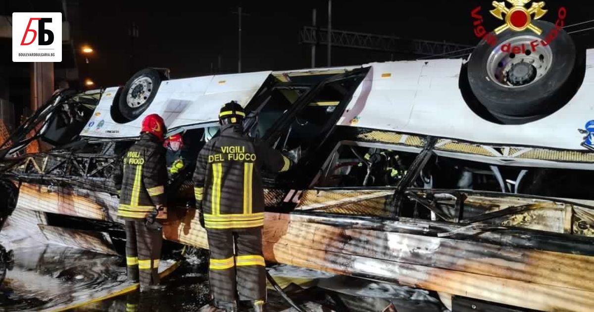 21 души загинаха при тежка автобусна катастрофа в квартал Местре