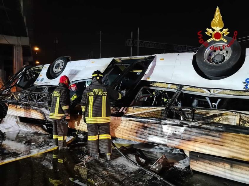 Катастрофа с автобус във Венеция 