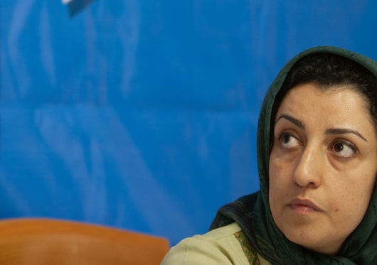 Иранската активистка и носителка на Нобеловата награда за мир Наргес