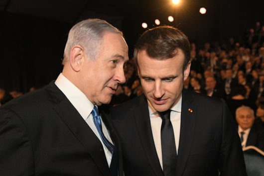 Френският президент Еманюел Макрон и израелският министър председател Бенямин Нетаняху призоваха