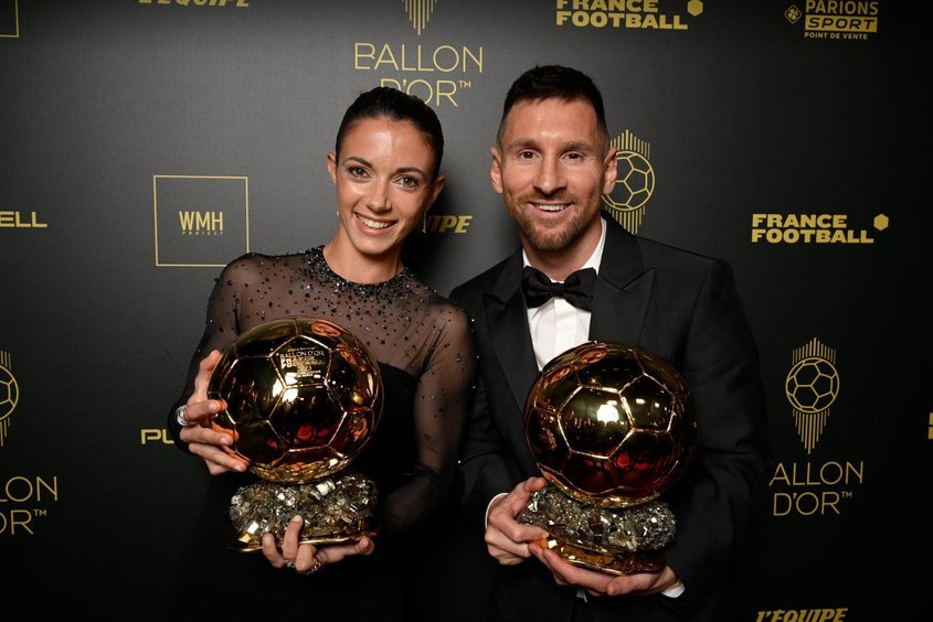  Айтана Бонмати и Лионел Меси, носители на "Златна топка" Ballon d'or за 2023 г.
