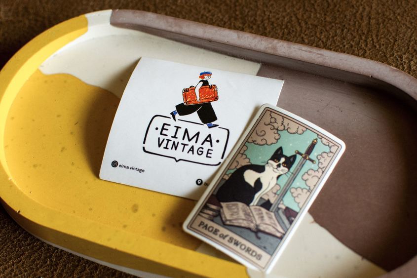 Eima Vintage лого, стикери, винтидж