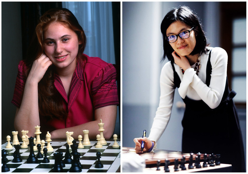 Юдит Полгар и Хоу Ифан, жени в световния шахмат