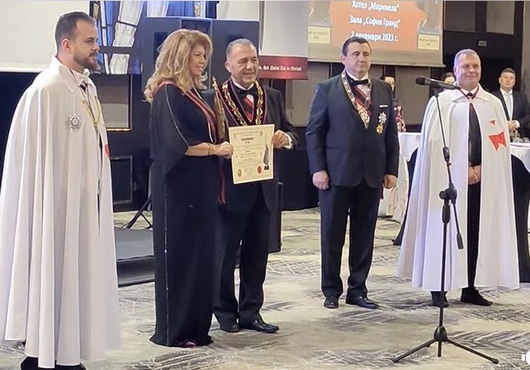 И Илияна Йотова стана "Рицар на годината" на ордена на тамплиерите 