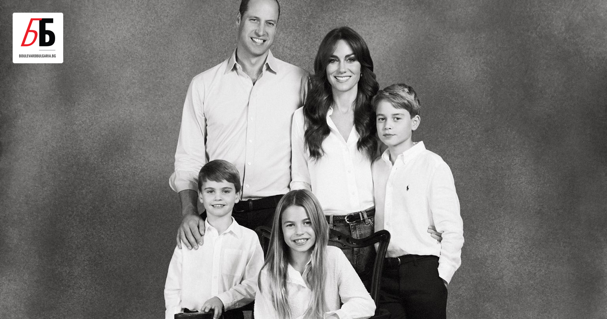 Принц Уилям и Кейт Мидълтън пуснаха семейната си коледна картичка