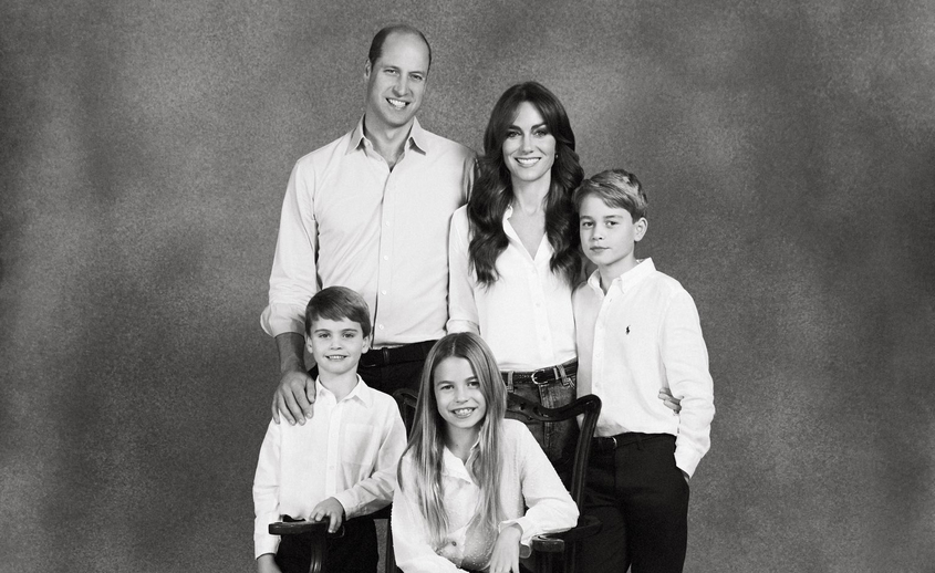 Коледната картичка на Уилям и Кейт отбелязва нова глава в живота на семейството