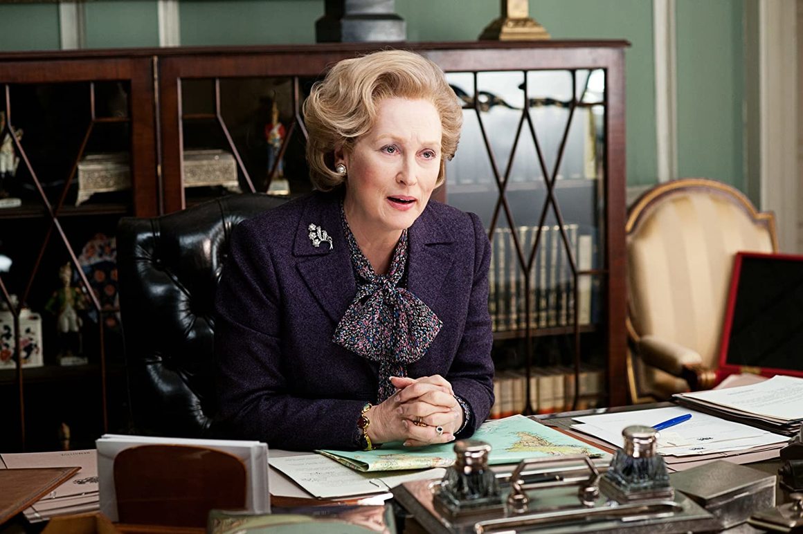 The Iron Lady (2011)
<br><br>
Последният ѝ спечелен "Оскар" за главна роля досега. Мерил е Маргарет Тачър - "Желязната лейди" на Великобритания.
<br><br>
В биографичната драма тя ни превежда през най-важните моменти от живота на бившия министър-председател на Обединеното кралство.
<br><br>
В The Times пишат:
<br><br>
"Стрийп откри жената в карикатурата."