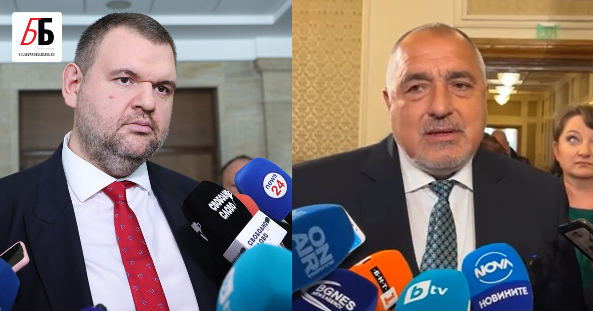 Лидерът на ГЕРБ Бойко Борисов и председателят на ПГ на