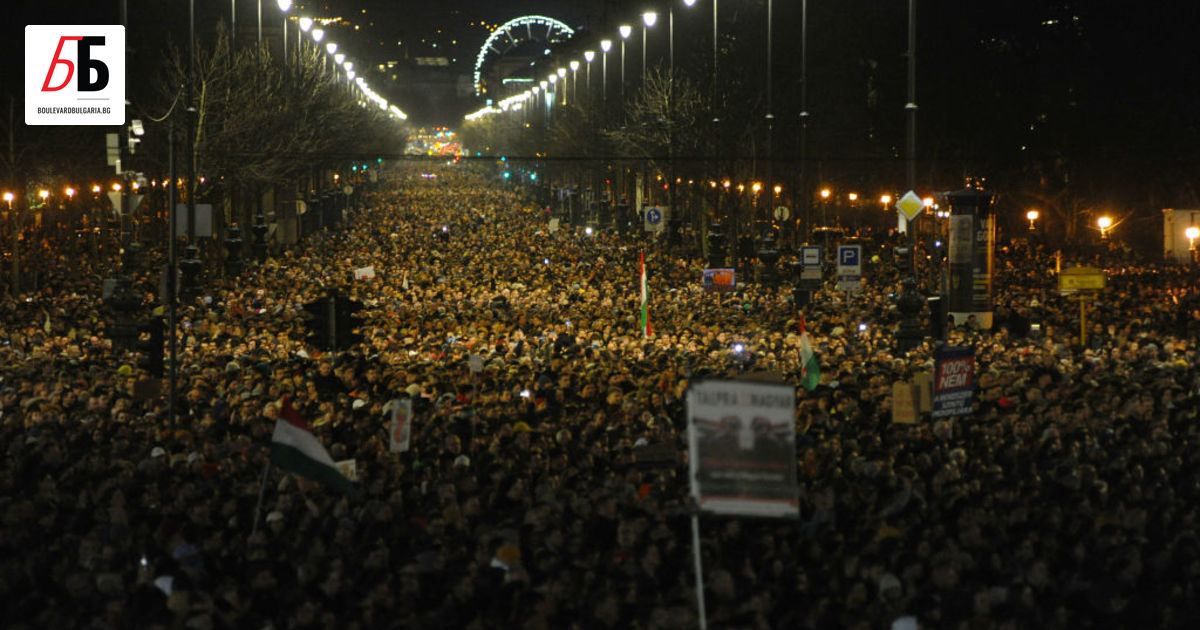 Хиляди хора протестираха в Будапеща в петък на най-големия митинг