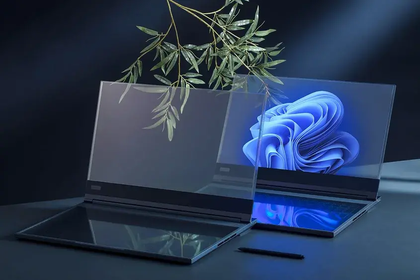 Lenovo, прозрачен лаптоп