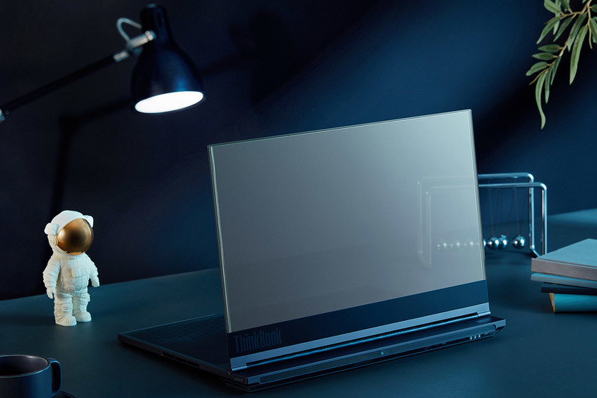 Научно-фантастичното бъдеще идва с първия прозрачен лаптоп на Lenovo
