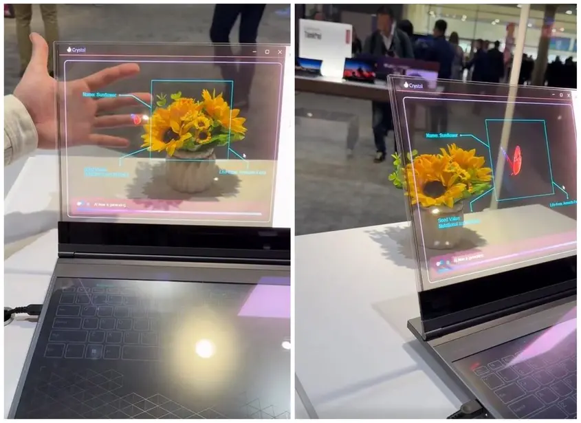 Lenovo ThinkBook Transparent Display Laptop Concept