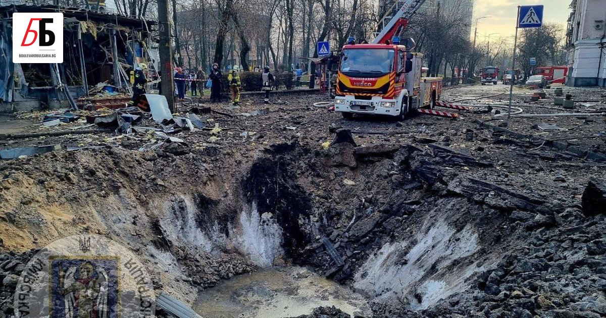 Руската армия извърши масиран въздушен удар срещу столицата на Украйна