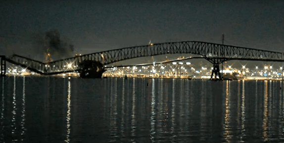 Част от моста Франсис Скот Кий в Балтимор САЩ се