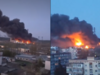 Снимки от руската атака по украинска електроцентрала