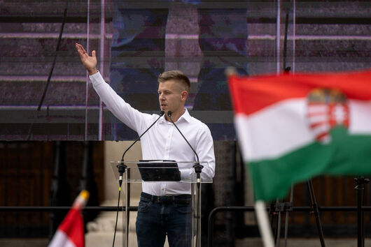 Той поведе протеста срещу Орбан. На евровота Петер Магяр иска "да си върнем Унгария обратно"