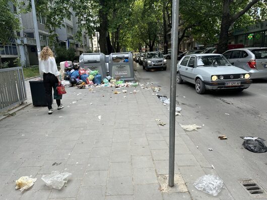 Кадри на отпадъци около контейнерите във Варна от седмици възмущават